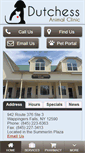 Mobile Screenshot of dutchessanimalclinic.com